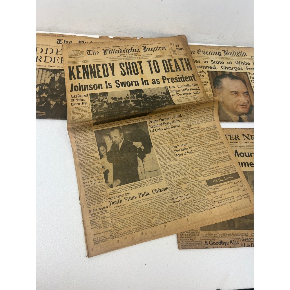 1963 Lancaster PA Newspaper Lot JFK Assassination Intelligencer Journal New Era - Picture 15 of 16